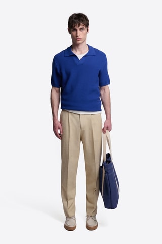 Polo in cotone bio - Blu elettrico