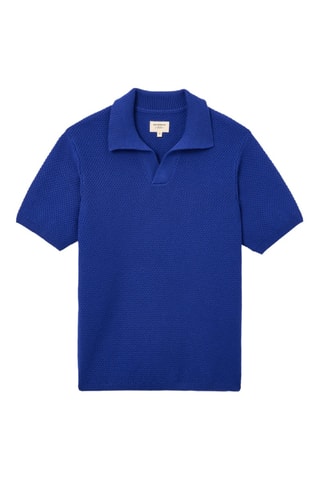 Polo in cotone bio - Blu elettrico