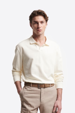 Polo regular - Ecrù