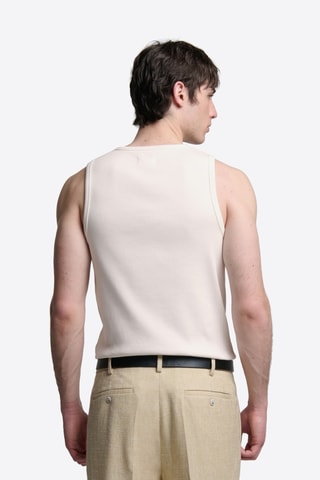 Canotta in cotone bio - Beige chiaro