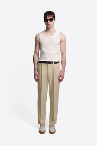 Canotta in cotone bio - Beige chiaro