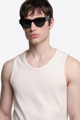 Canotta in cotone bio - Beige chiaro