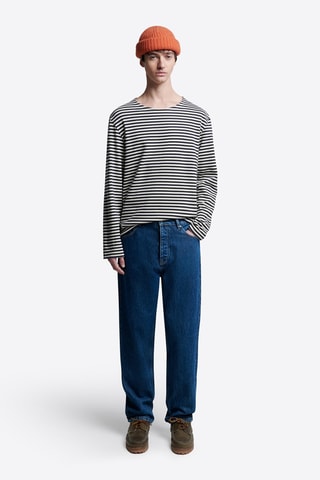 T-shirt - Ecrù e indaco