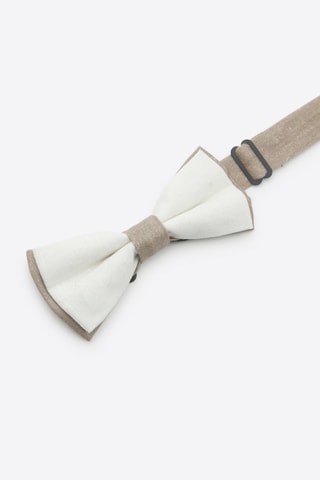 Papillon in lino - Bianco