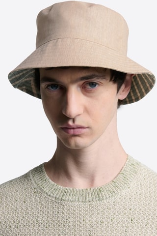 Cappello da pescatore double face - Beige
