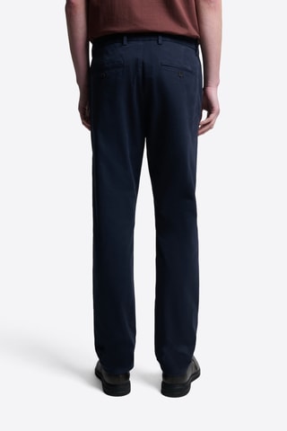 Pantaloni chino slim in cotone bio - Navy
