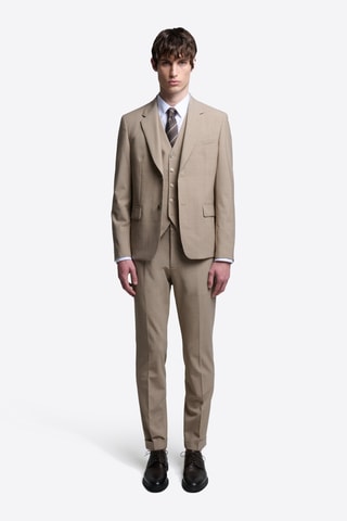 Giacca da completo in lana - Beige