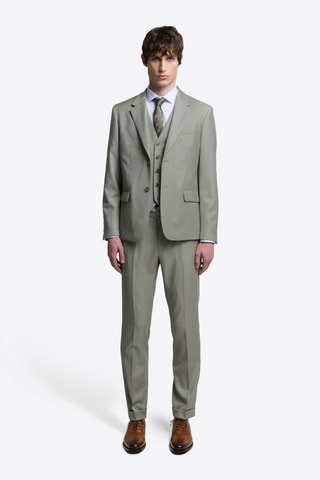 Chaqueta de lana - Verde almendra