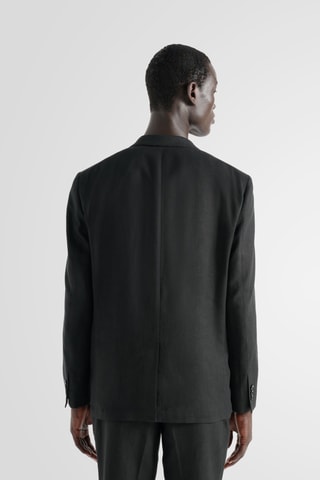 Chaqueta de traje de lino - Negro