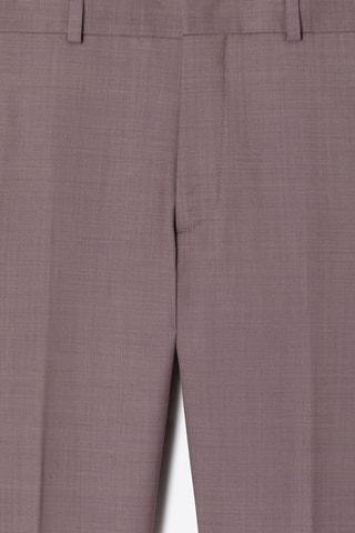 Pantaloni slim in seta - Rosa antico