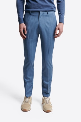 Pantaloni slim - Celeste