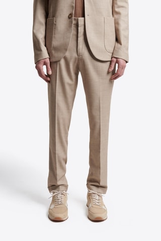 Pantaloni da completo slim - Beige