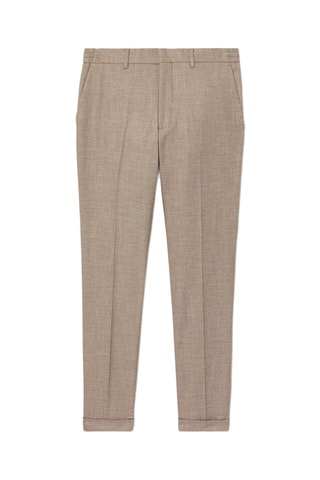 Pantaloni da completo slim - Beige