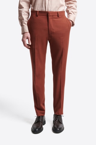 Pantalon slim - Rouge brique