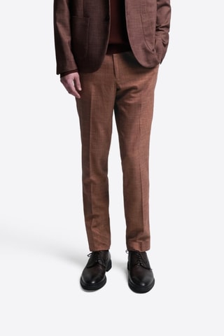 Pantaloni da completo slim - Marrone