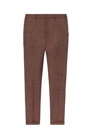 Pantaloni da completo slim - Marrone