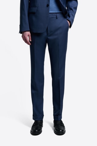 Pantaloni da completo in lana - Navy