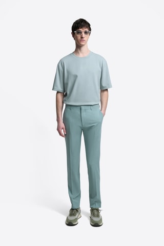 Pantalón slim fit - Azul verdoso