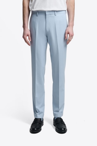 Pantaloni slim - Celeste