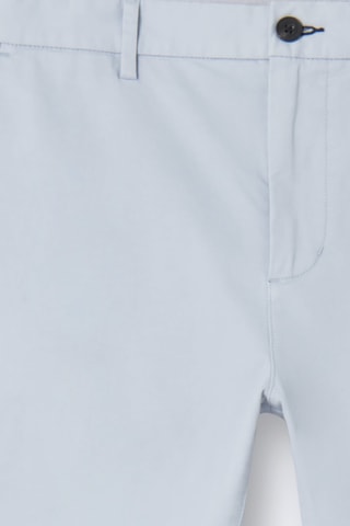 Pantaloni slim in cotone bio - Celeste