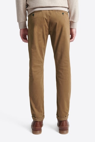 Pantaloni chino slim in cotone bio - Cammello