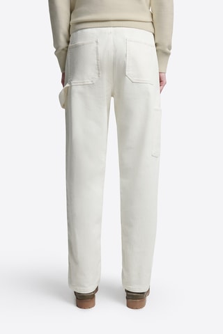 Pantaloni chino in velluto - Ecrù