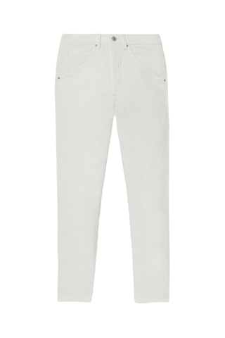 Pantaloni chino in velluto - Ecrù