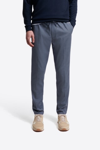 Pantaloni slim - Blu melange