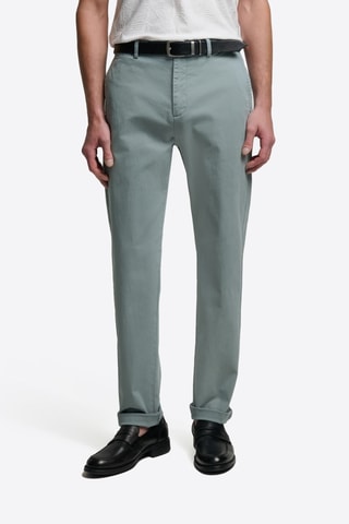 Pantaloni chino slim - Celeste