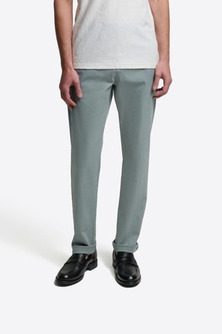 Pantaloni chino slim - Celeste