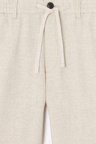 Pantaloni chino in lino - Beige chiaro