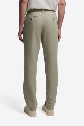Pantalón chino de lino - Verde oliva