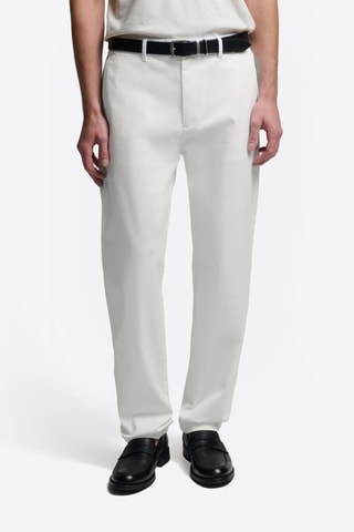 Pantaloni chino regular - Bianco