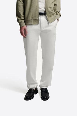 Pantaloni chino regular - Bianco