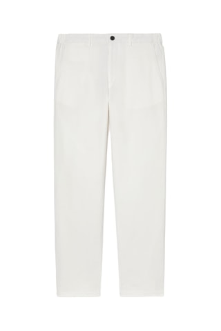 Pantaloni chino regular - Bianco