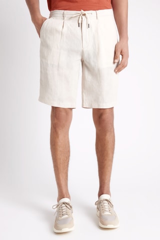 Bermuda in lino - Beige chiaro