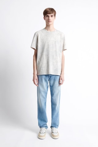 T-shirt tie and dye - Blu-grigio