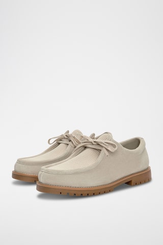 Derbys en nubuck - Ecru