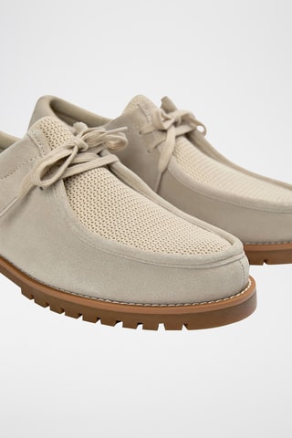 Derbys en nubuck - Ecru