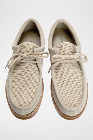 Derbys en nubuck - Ecru