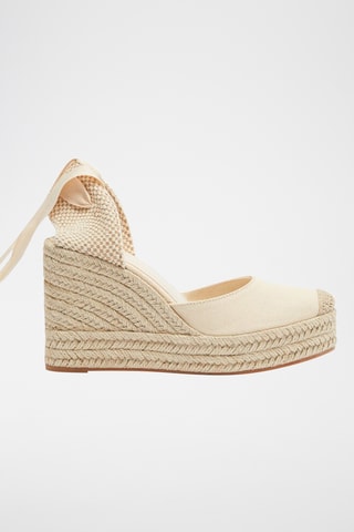 Espadrilles compensées - Ecru