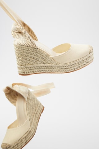 Espadrilles compensées - Ecru