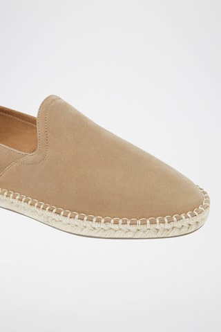 Espadrilles en nubuck - Marron clair