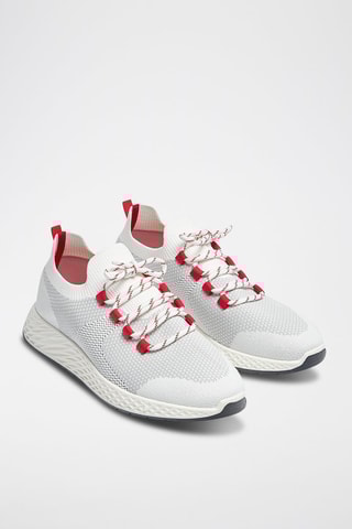 Tennis - Gris clair et rouge