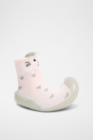 Chaussons-chaussettes - Nude