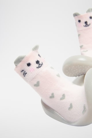 Chaussons-chaussettes - Nude