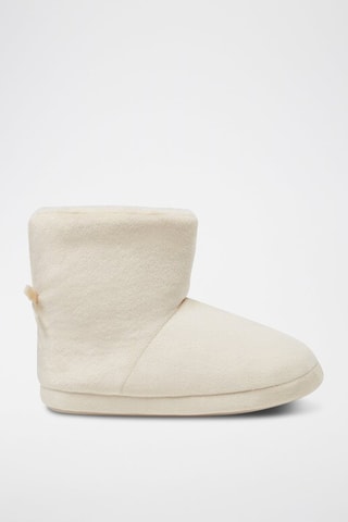 Chaussons fourrés - Ecru