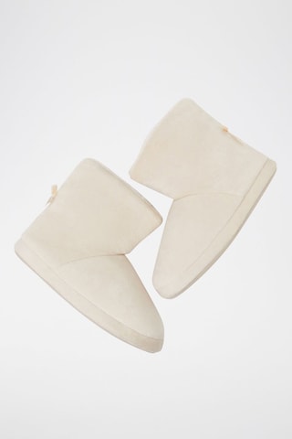 Chaussons fourrés - Ecru