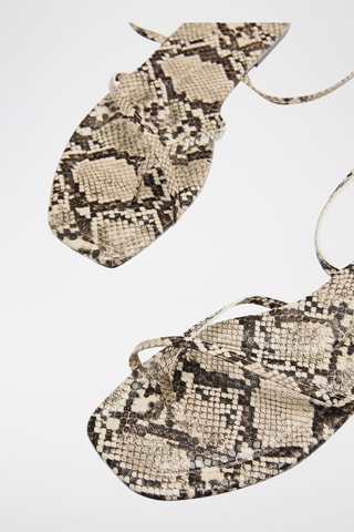 Sandales - Ivoire et marron foncé