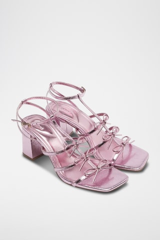 Sandales à talons - Doré rose